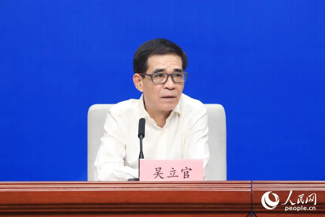 福建省文旅廳一級(jí)巡視員吳立官。人民網(wǎng) 陳永整攝