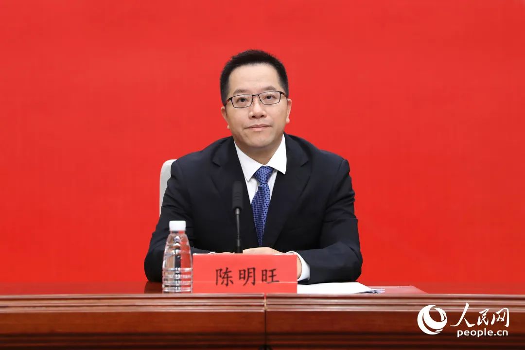 福建省委農(nóng)辦主任，省農(nóng)業(yè)農(nóng)村廳黨組書記、廳長，省鄉(xiāng)村振興局局長陳明旺。人民網(wǎng) 陳永整攝