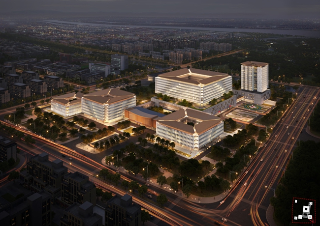 上海六院福建醫(yī)院（晉東院區(qū)）效果圖。