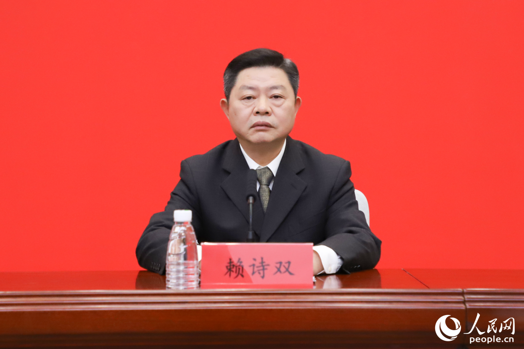 福建省農(nóng)業(yè)農(nóng)村廳黨組成員、副廳長(zhǎng)賴(lài)詩(shī)雙。楊俊杰攝