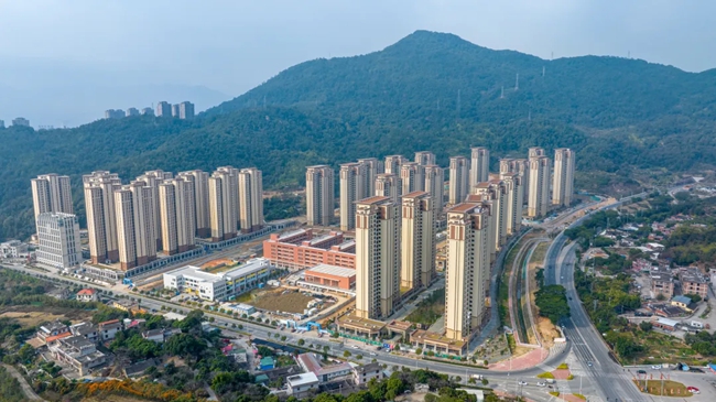 泉州白瀨水利樞紐工程參內(nèi)安置區(qū)B地塊（溪禾盛景小區(qū)）。黃東華攝