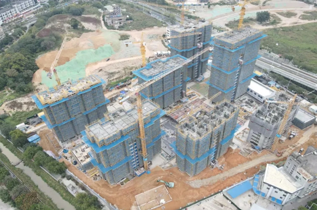 新店東城中村改造項目安置房建設(shè)現(xiàn)場。福州市住建局供圖
