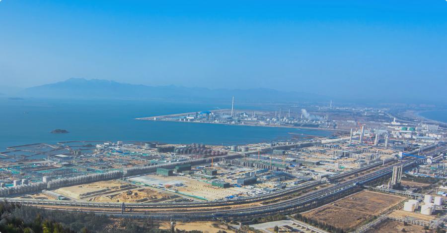 中沙古雷乙烯項目建設場景。漳州古雷開發(fā)區(qū)新聞中心供圖