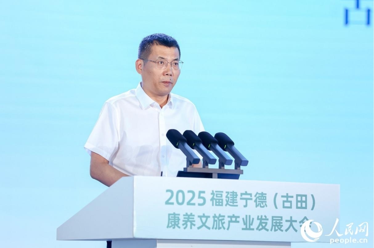 古田縣委副書記、代縣長(zhǎng)吳新情發(fā)言。人民網(wǎng) 李唯一攝