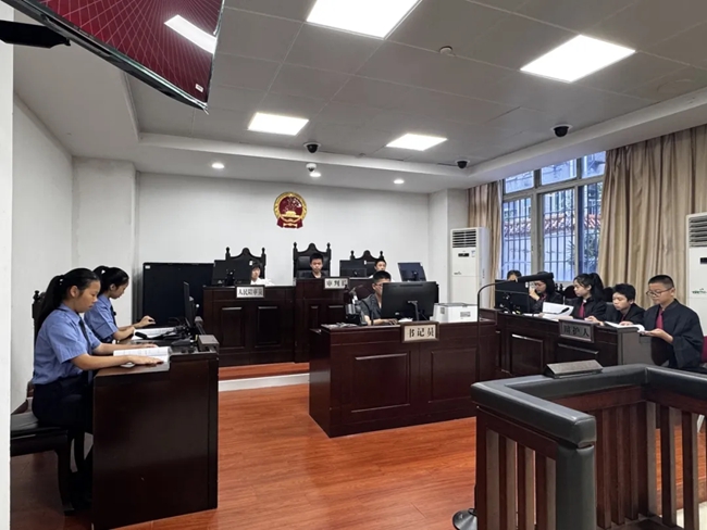 模擬法庭現(xiàn)場