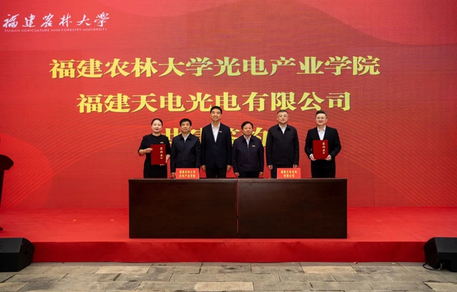 與天電光電簽訂共建協(xié)議。葉超攝
