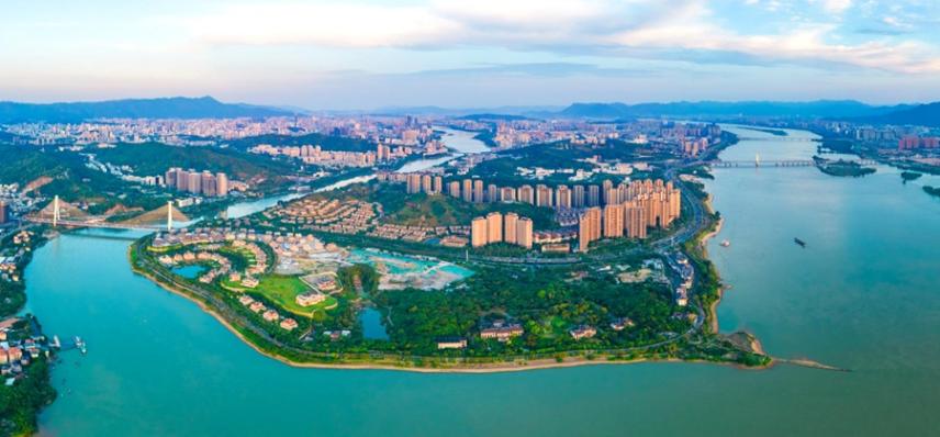 “城在山中、水在城中”，福州水生態(tài)良好。福州市水利局供圖