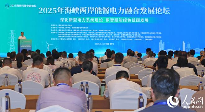 6月15日，2025年海峽兩岸能源電力融合發(fā)展論壇在福建廈門舉行。人民網(wǎng) 李昌乾攝