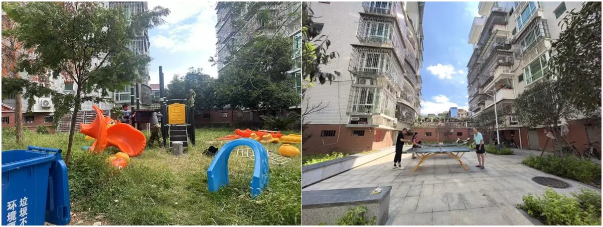 小區(qū)改造前后對比